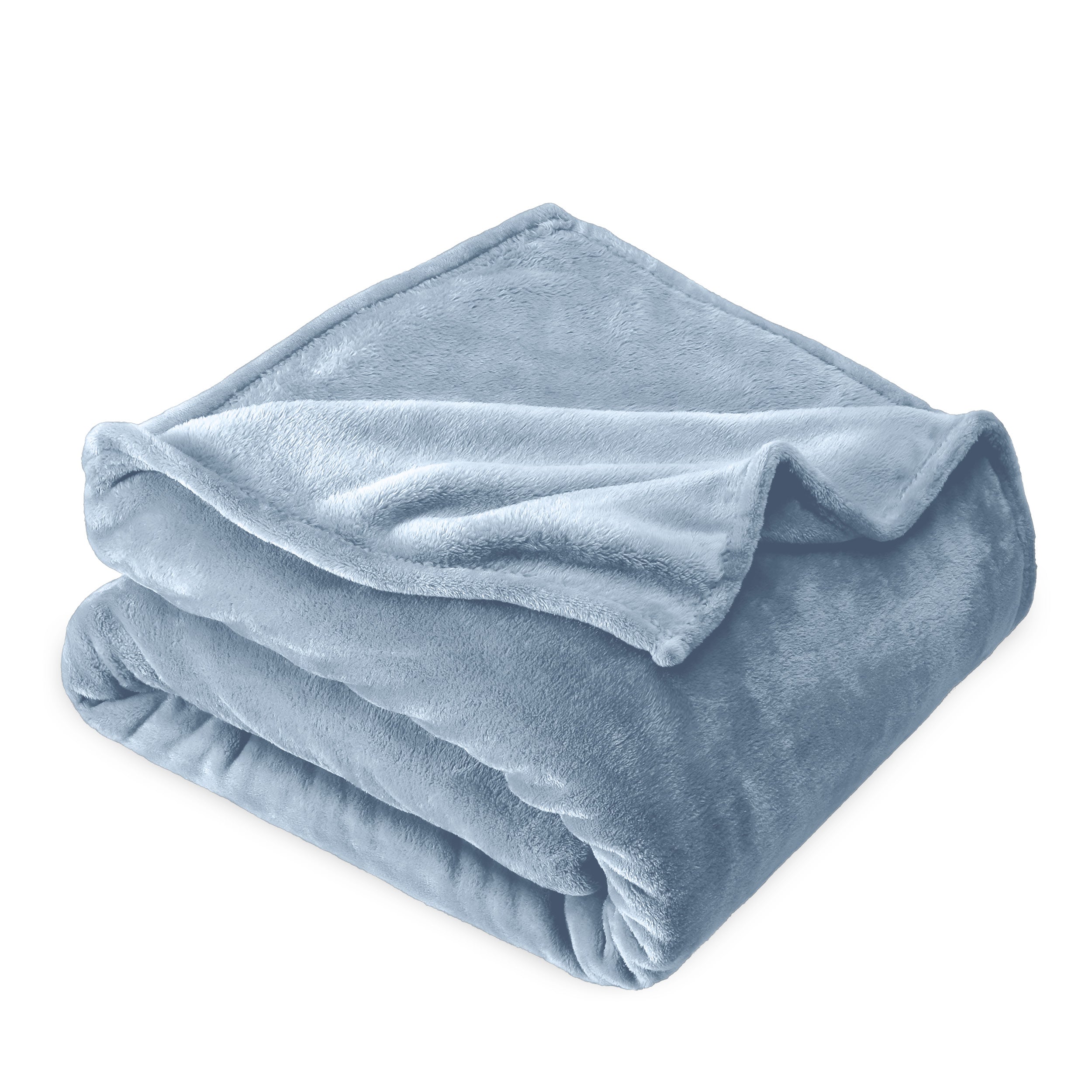 Microplush blanket folded neatly