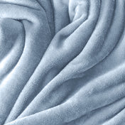 Close up of the soft textured microplush blanket