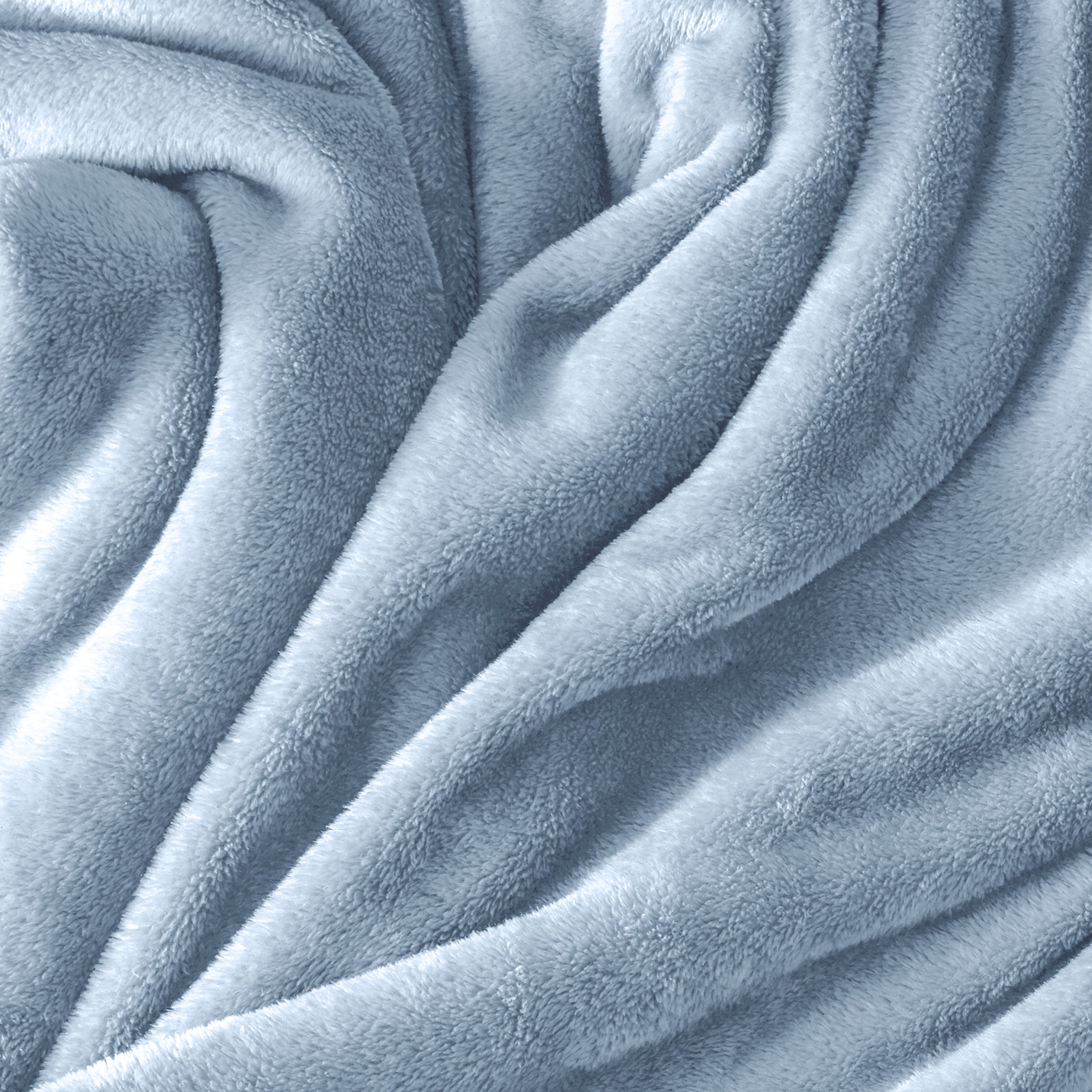 Close up of the soft textured microplush blanket