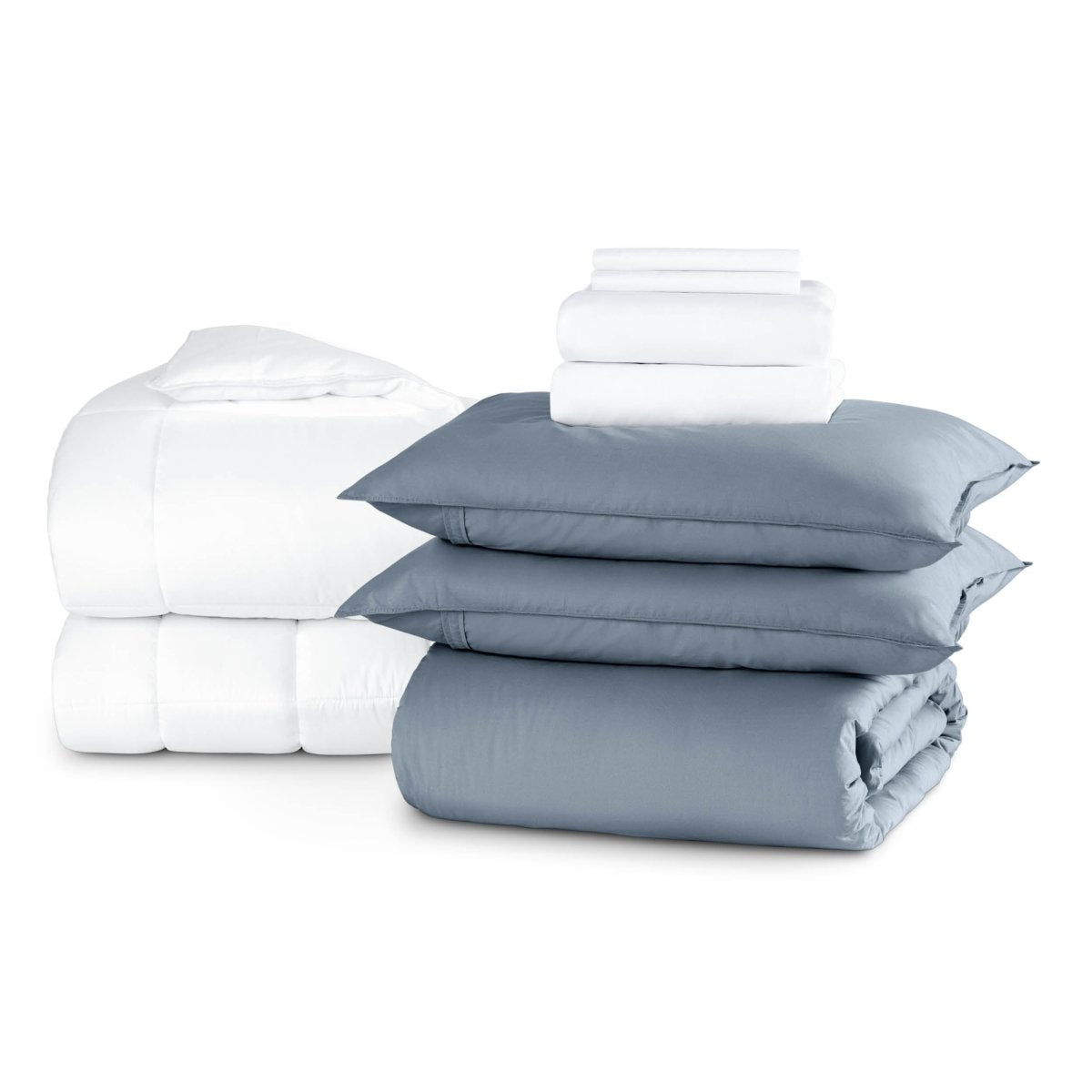 Percale bundle stacked to show what is included