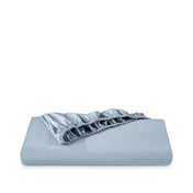 Percale fitted sheet on a white background