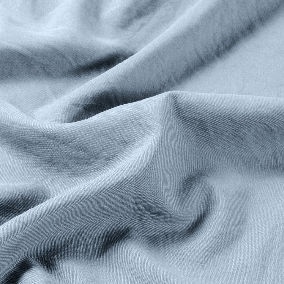 Close-up of washed fabric with folds
