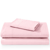 Washed sheet set folded and stacked