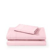 Washed sheet set folded and stacked