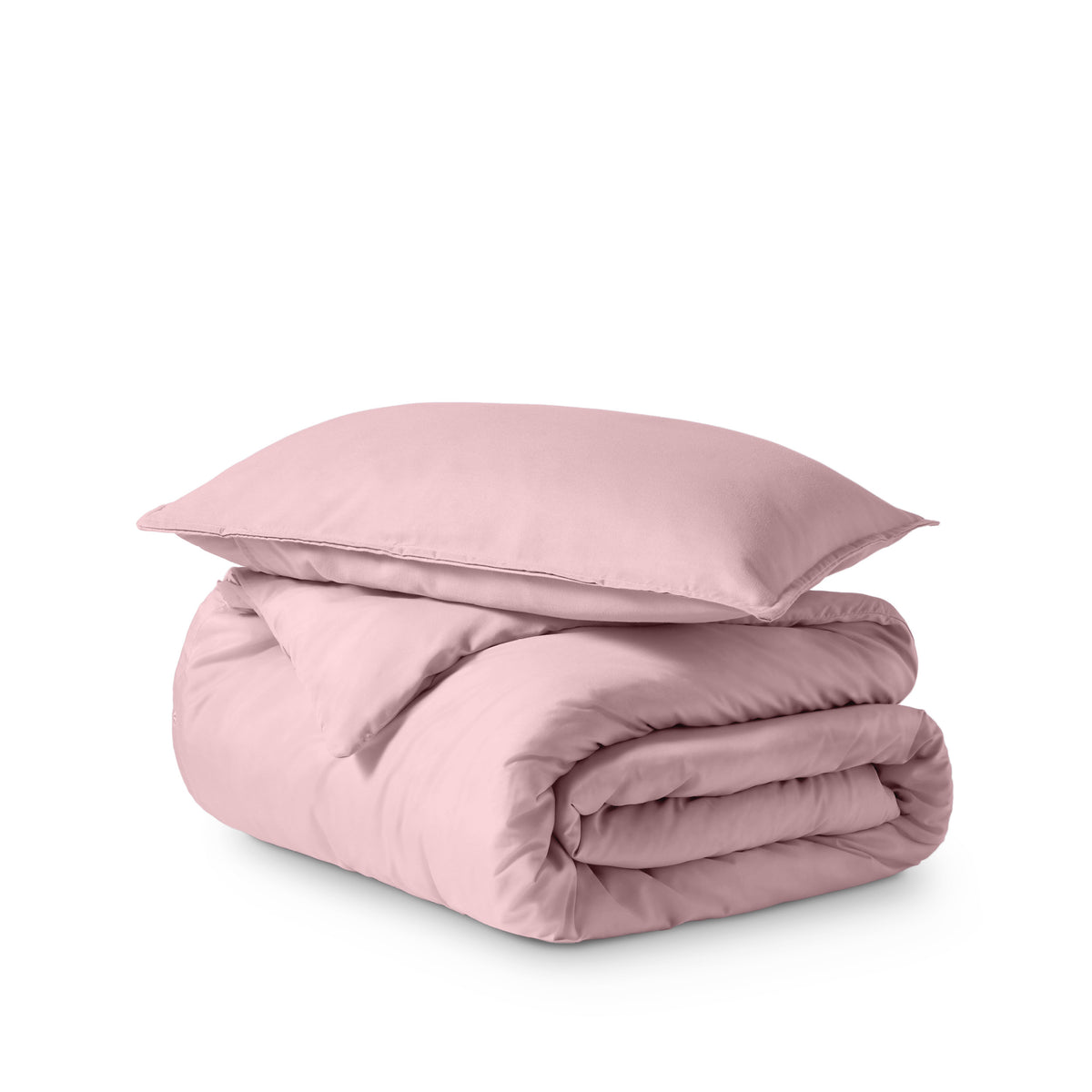 Ultra soft duvet cover folded and stacked
