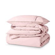 Percale duvet cover set stacked