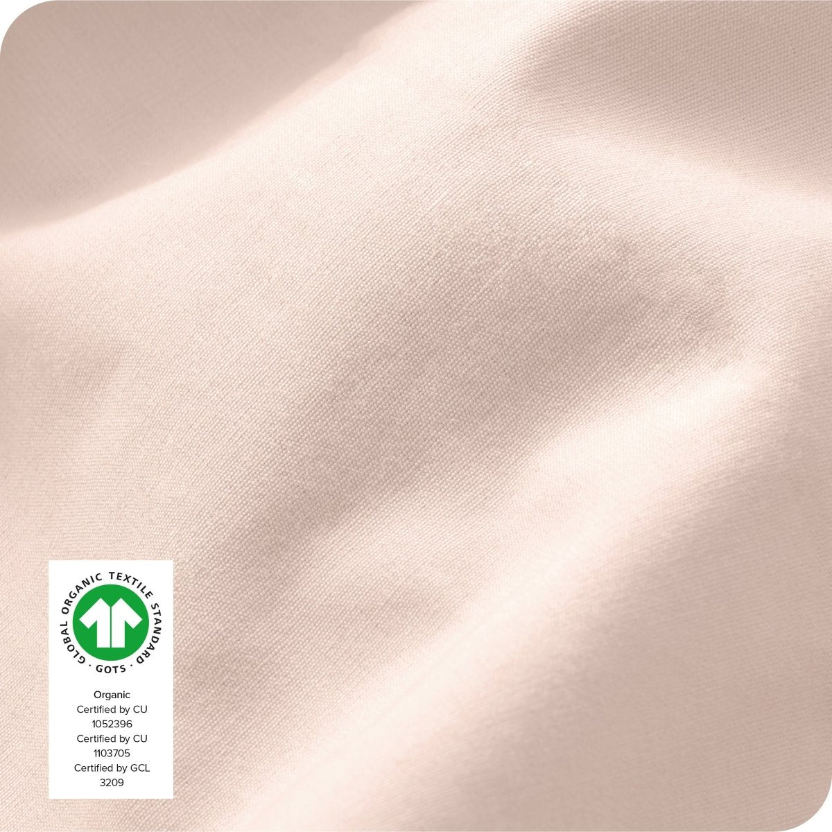 Close up of the percale sheet fabric