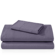 Washed sheet set folded and stacked