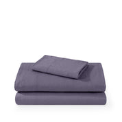 Washed sheet set folded and stacked