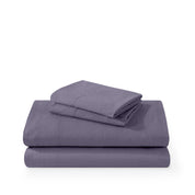 Washed sheet set folded and stacked