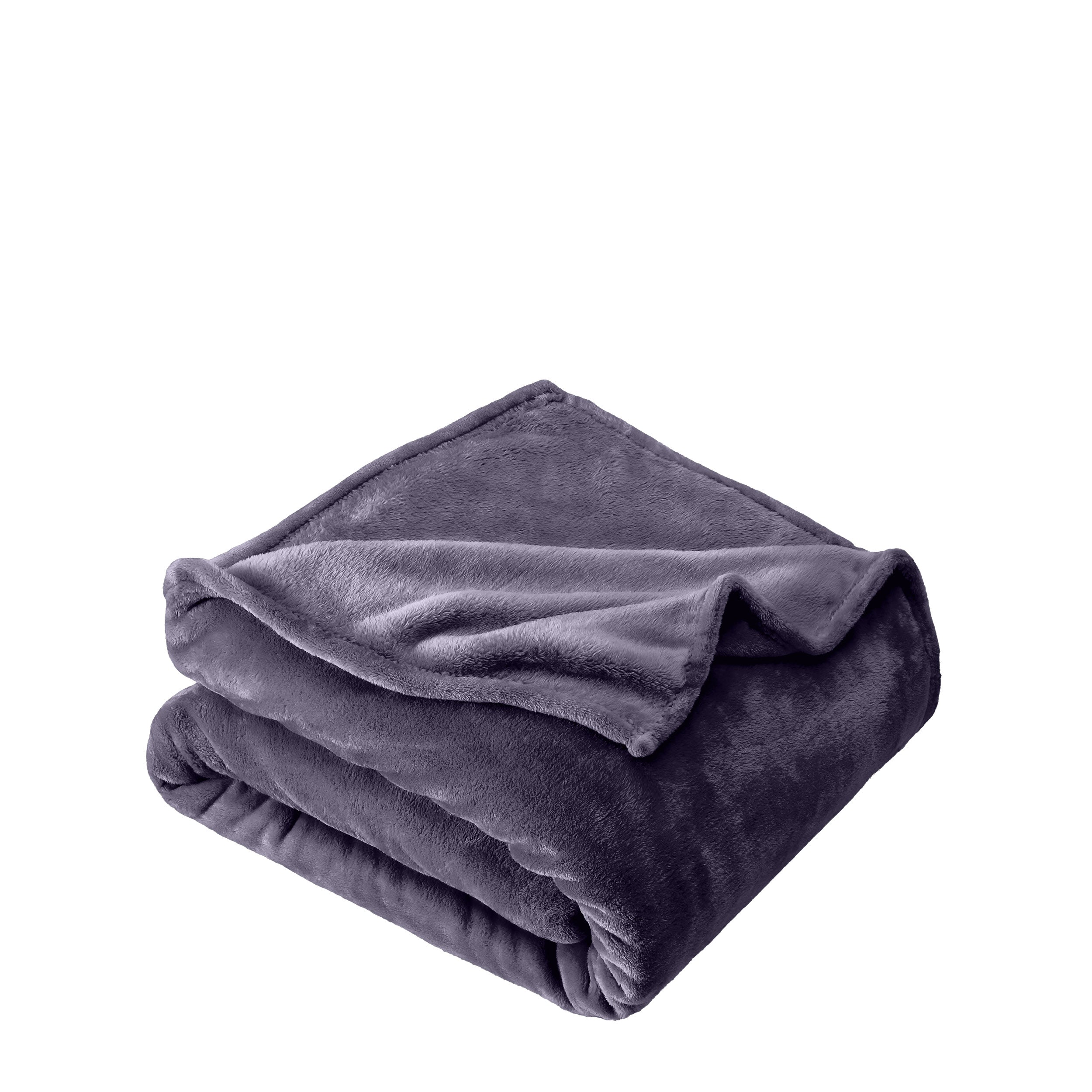Microplush blanket folded neatly