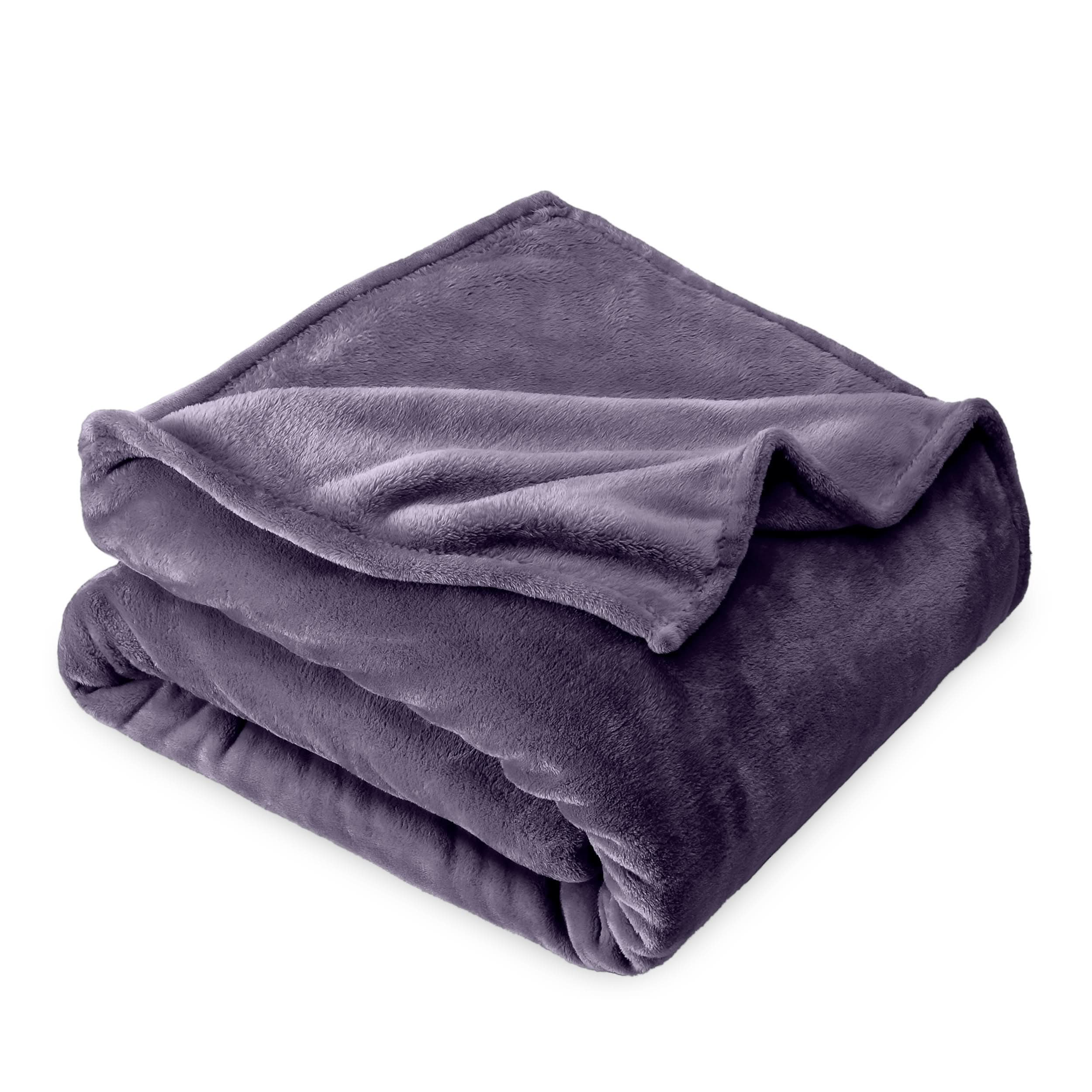 Microplush blanket folded neatly