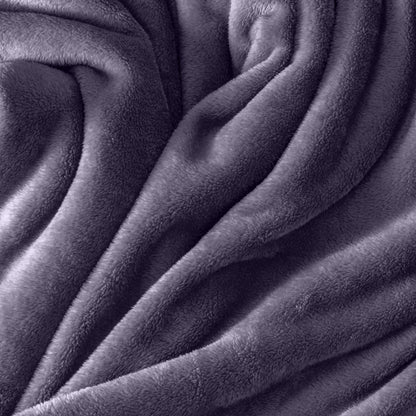Close up of the soft textured microplush blanket