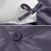 Duvet cover ties and button closure