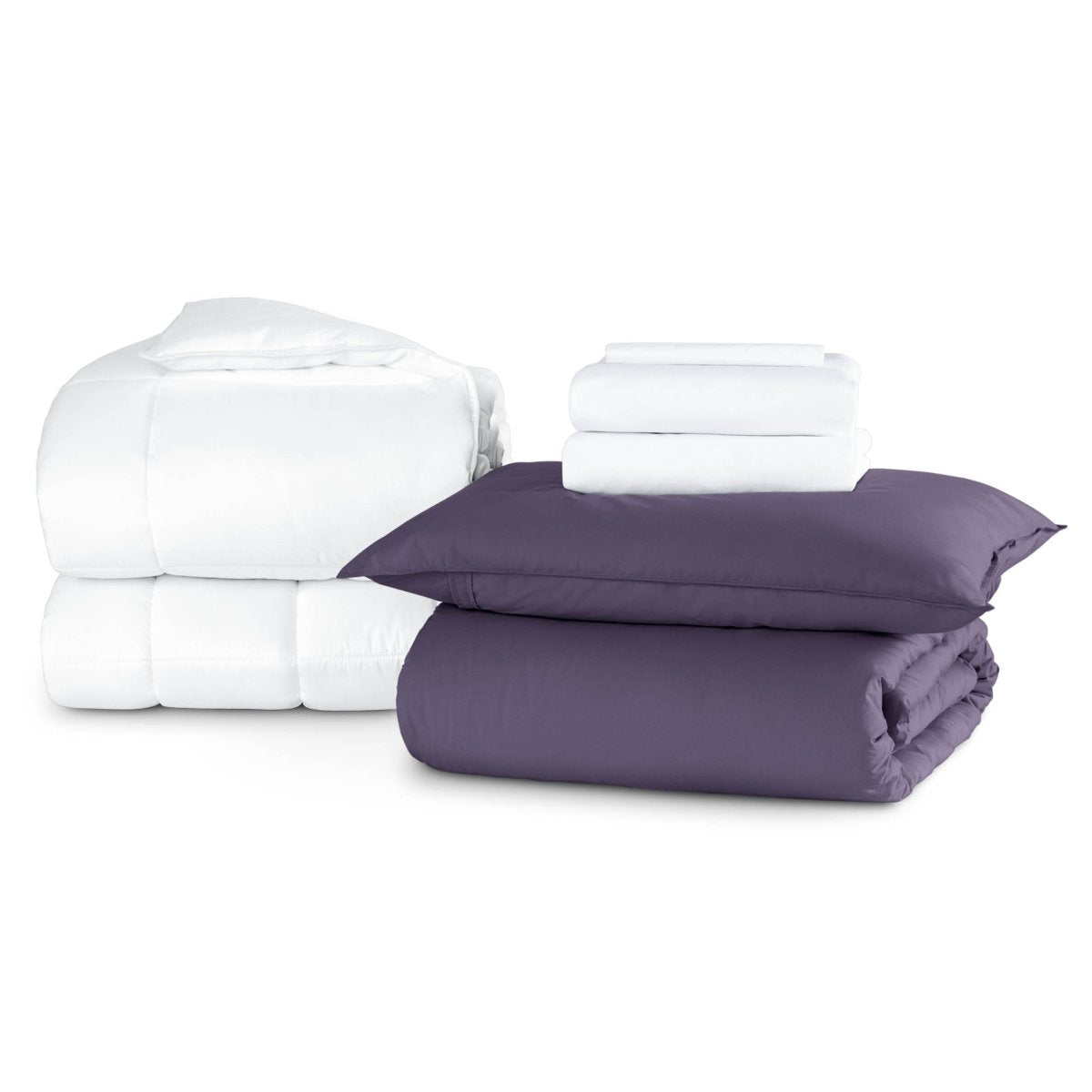 Percale bundle stacked to show what is included