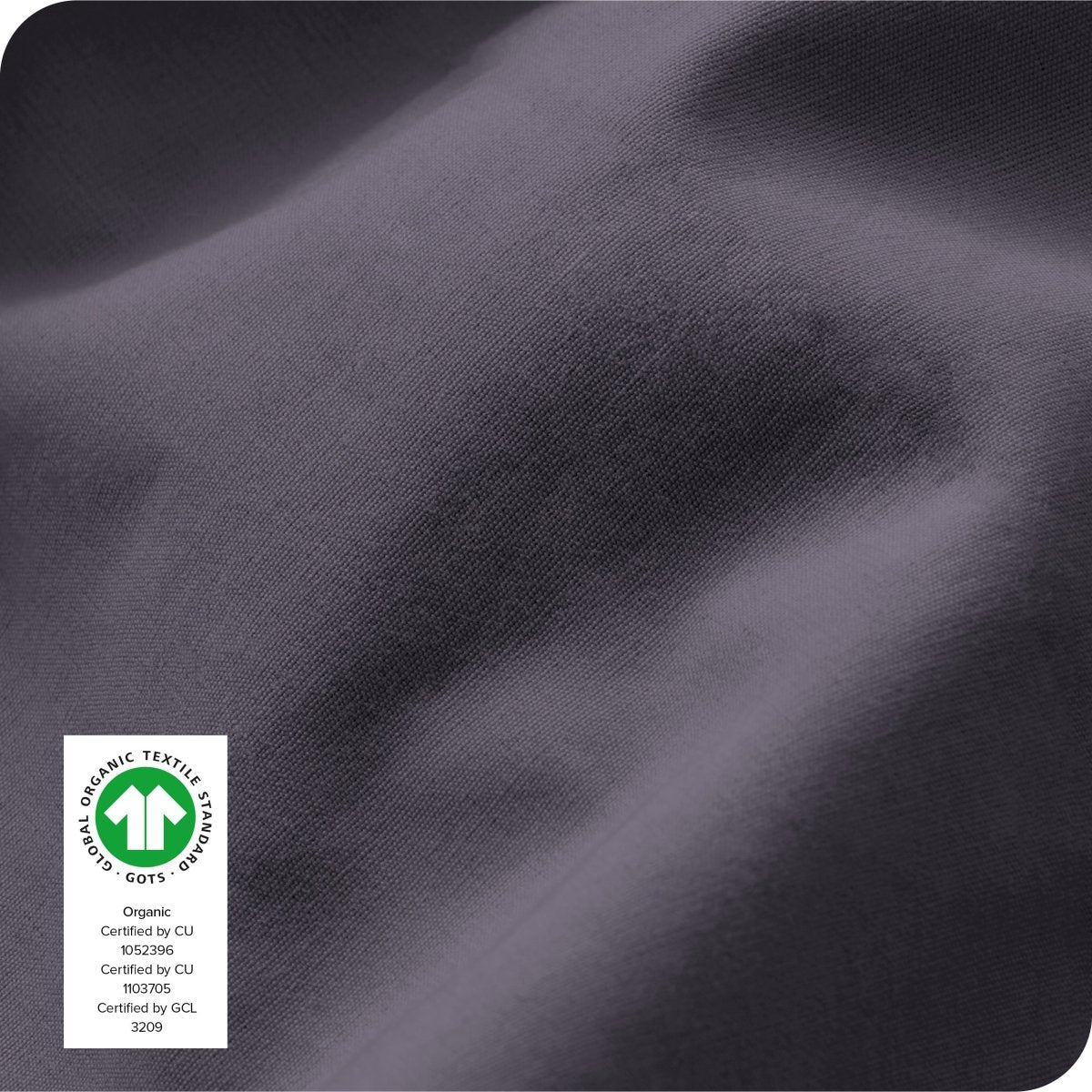 Close up of the percale sheet fabric
