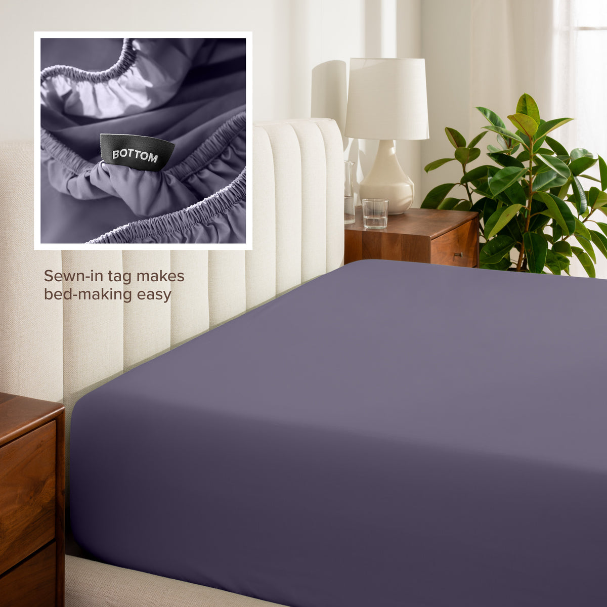 Close-up of percale fabric with visible texture