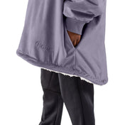 Close up of the pocket of a wearable blanket