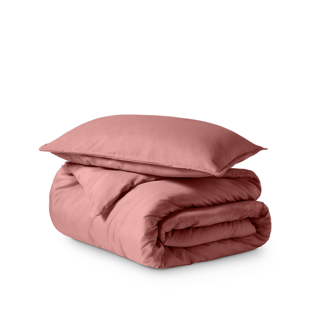 Ultra soft duvet cover folded and stacked