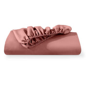 Microfiber fitted sheet folded