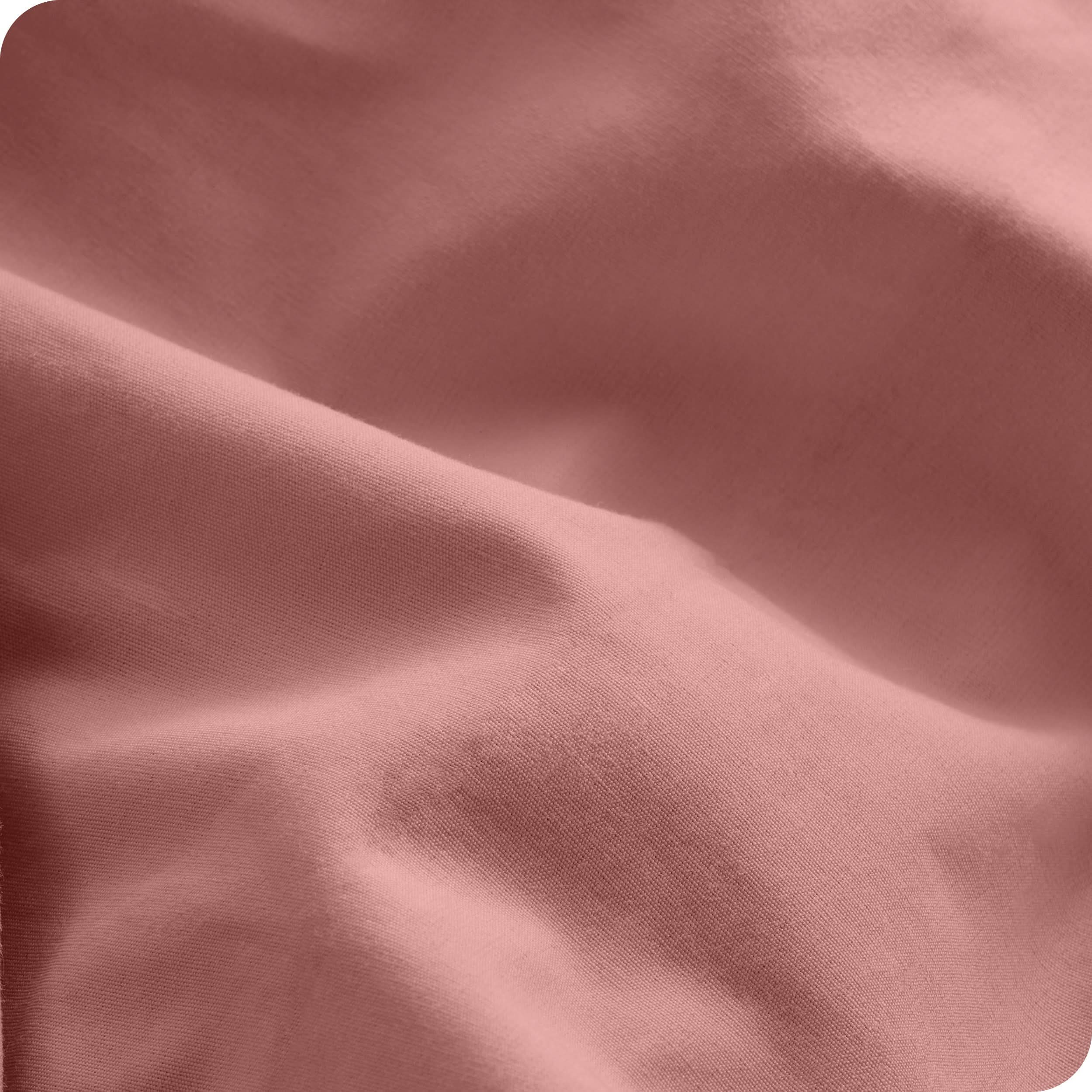 Close up of percale duvet cover fabric