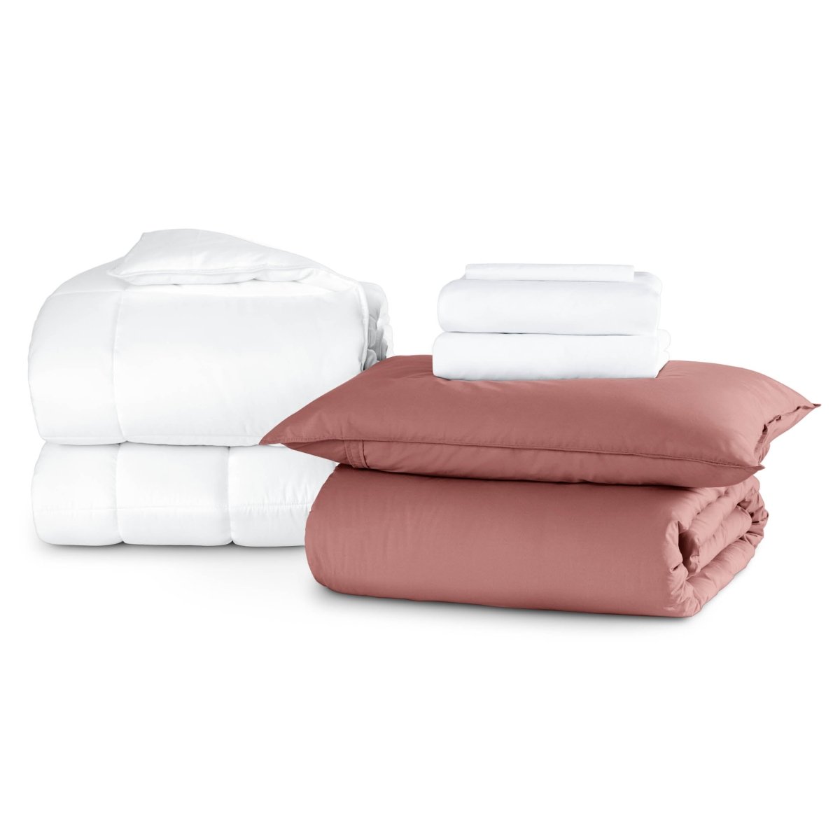 Percale bundle stacked to show what is included