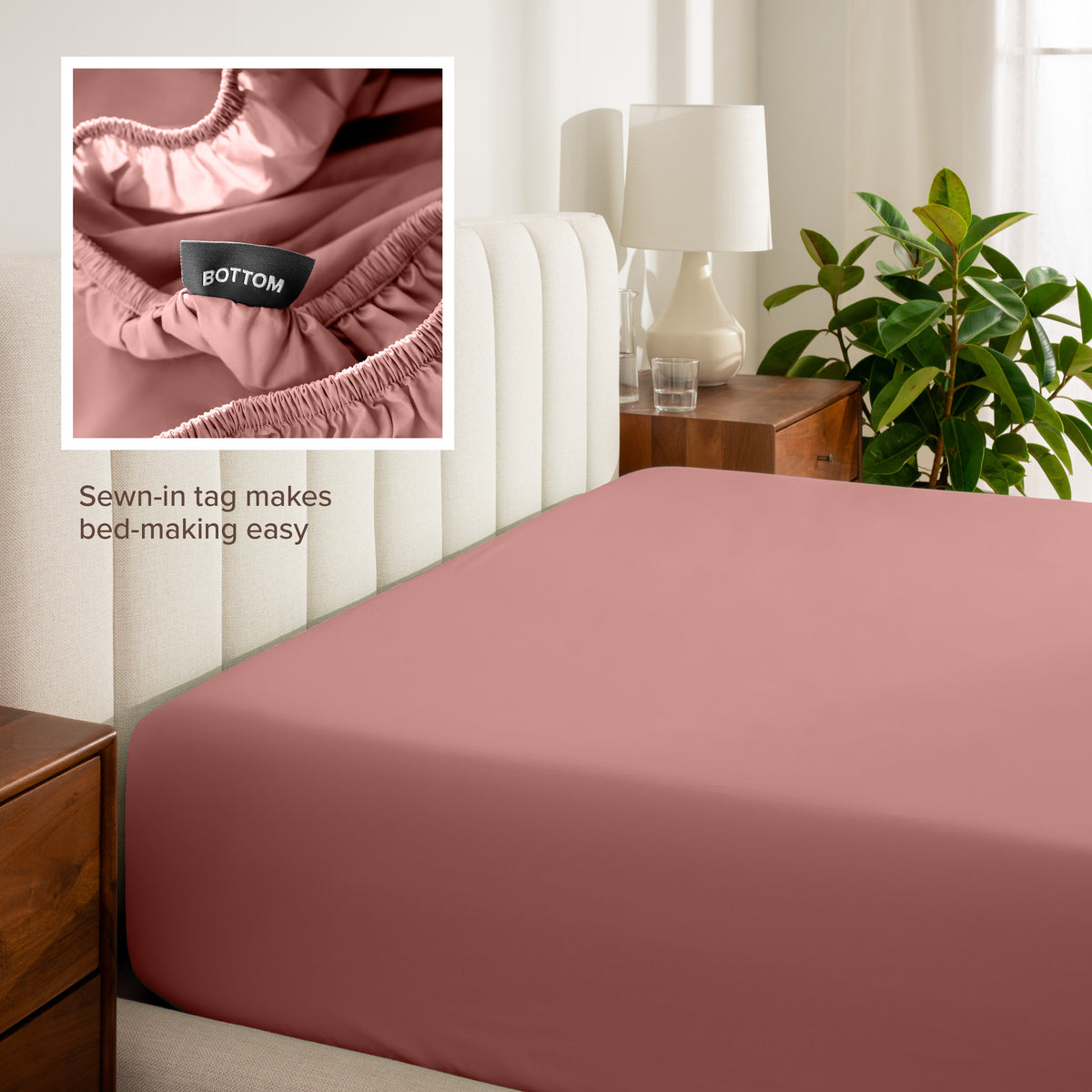 Close-up of percale fabric with visible texture