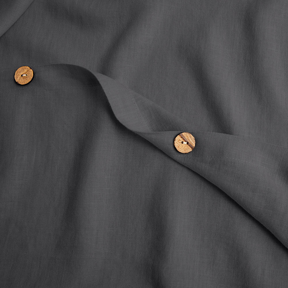 Detail Of Grey Duvet Cover