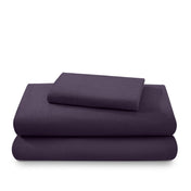 A neatly arranged set of flannel sheets