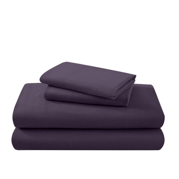 A neatly arranged set of flannel sheets