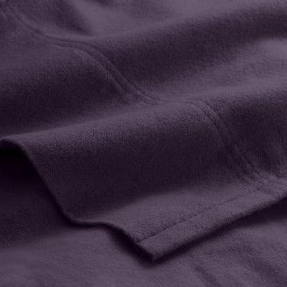 Close-up of the top of a flannel sheet