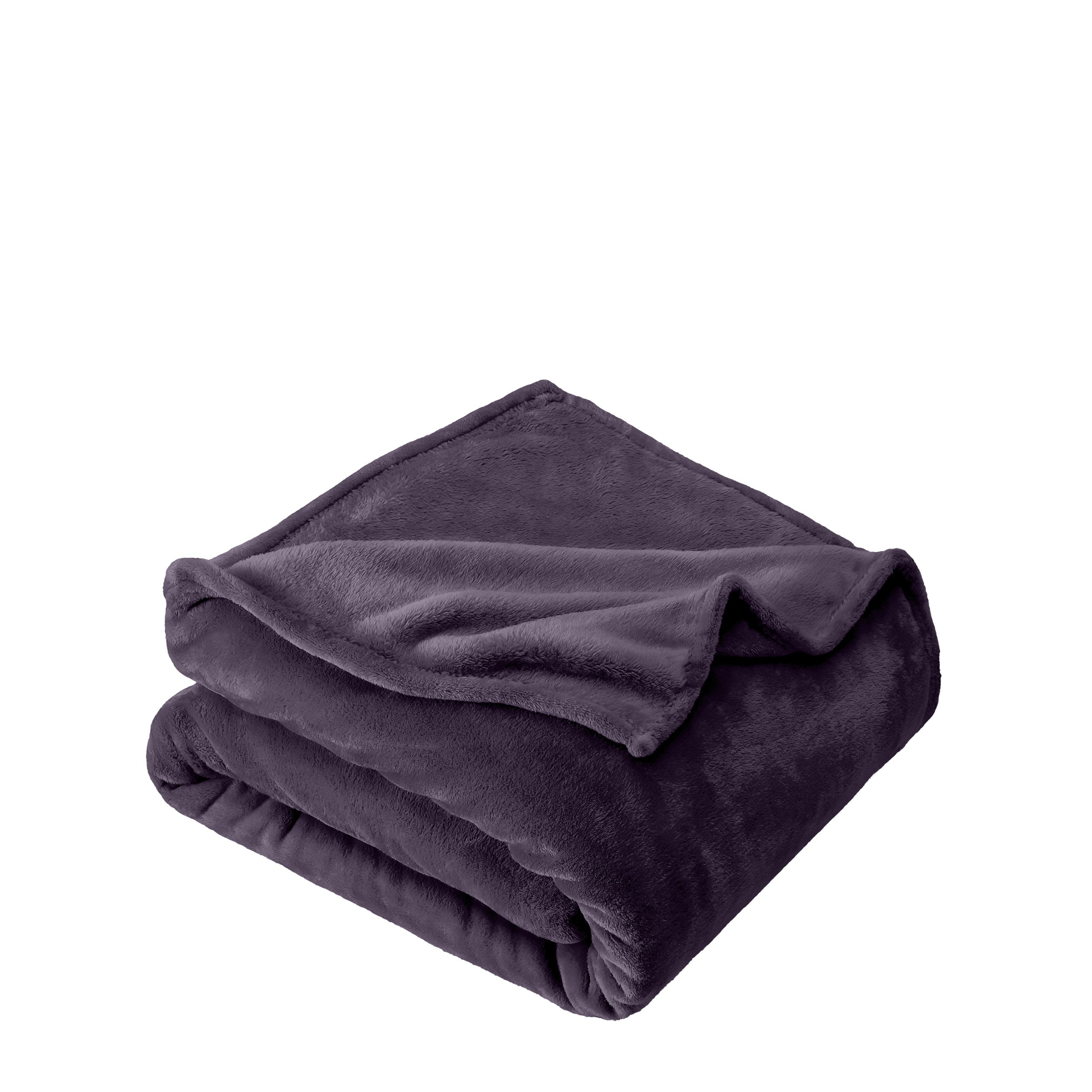 Microplush blanket folded neatly
