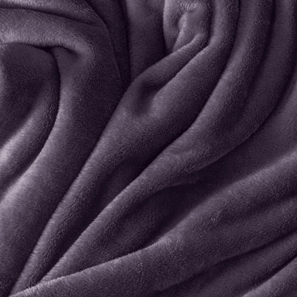 Close up of the soft textured microplush blanket
