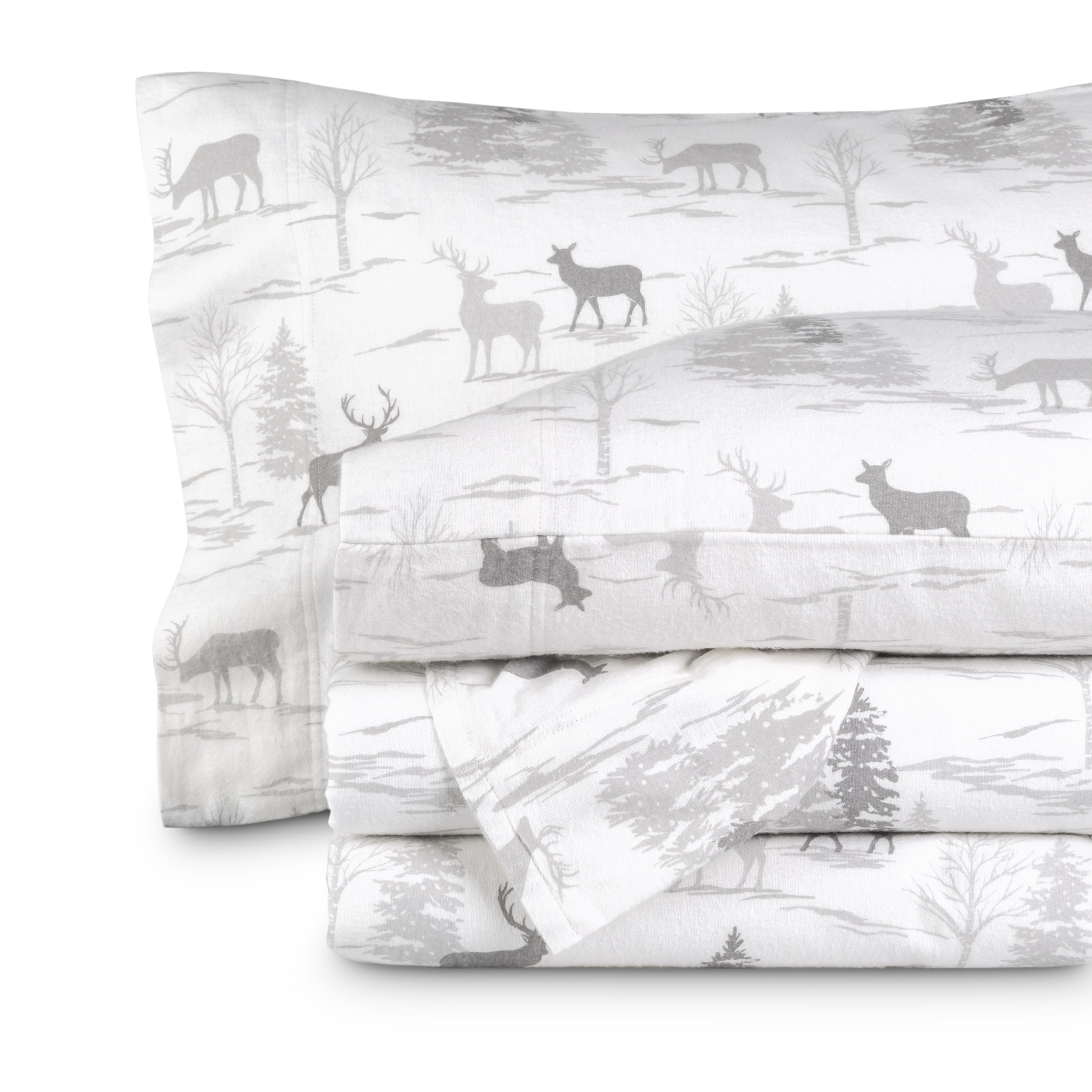 Cotton Flannel Sheet Set - Prints