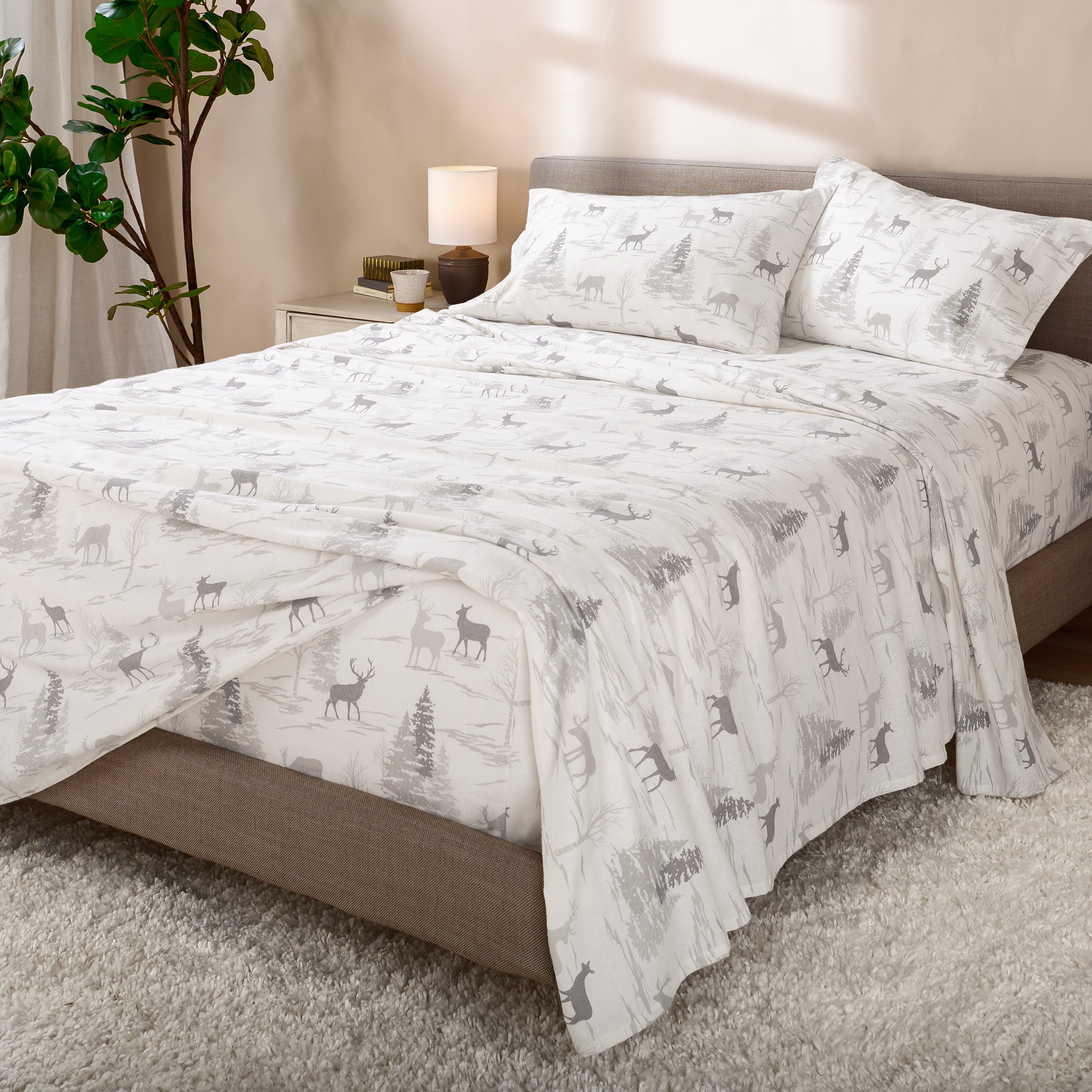 Print Flannel Sheet Set