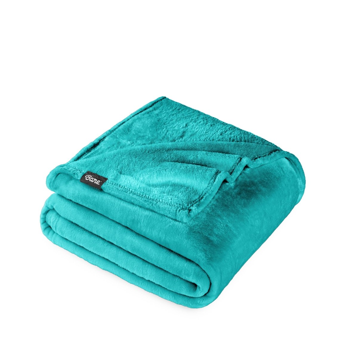A Bare Home microplush blanket folded neatly on a white background