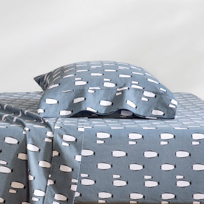 Print Cotton Flannel Sheet Set
