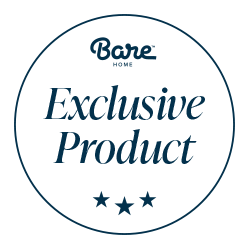 Bare Home Exclusive Product label with stars on a white background