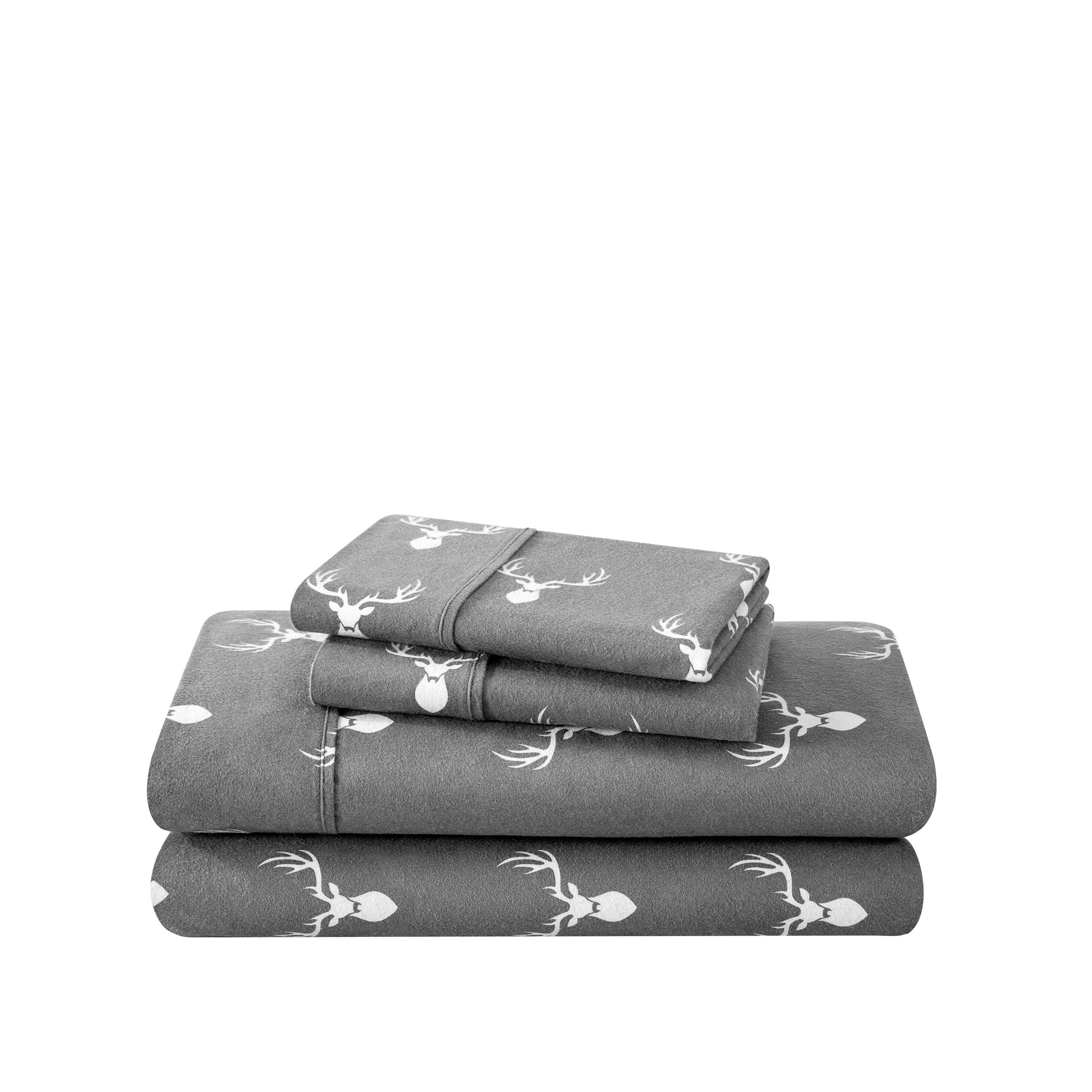 Cotton Flannel Sheet Set - Prints