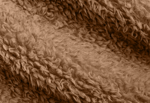 Closeup of Faux Shearling Blanket fabric card texture