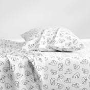 Print Flannel Sheet Set