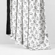 Printed sherpa blanket hanging