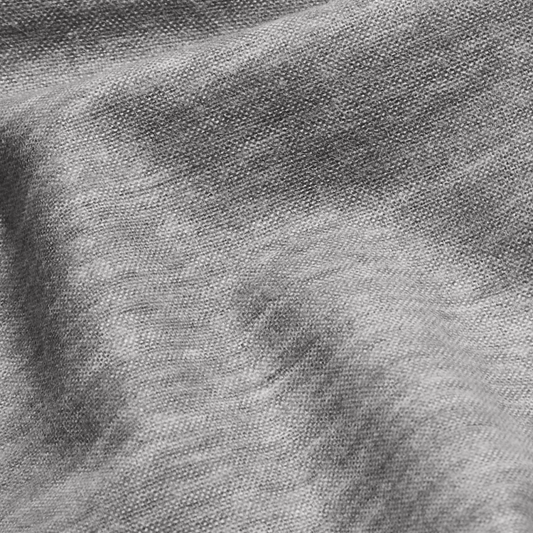 Close-up of gray fabric texture