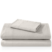 Washed sheet set folded and stacked