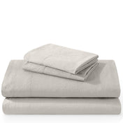 Washed sheet set folded and stacked