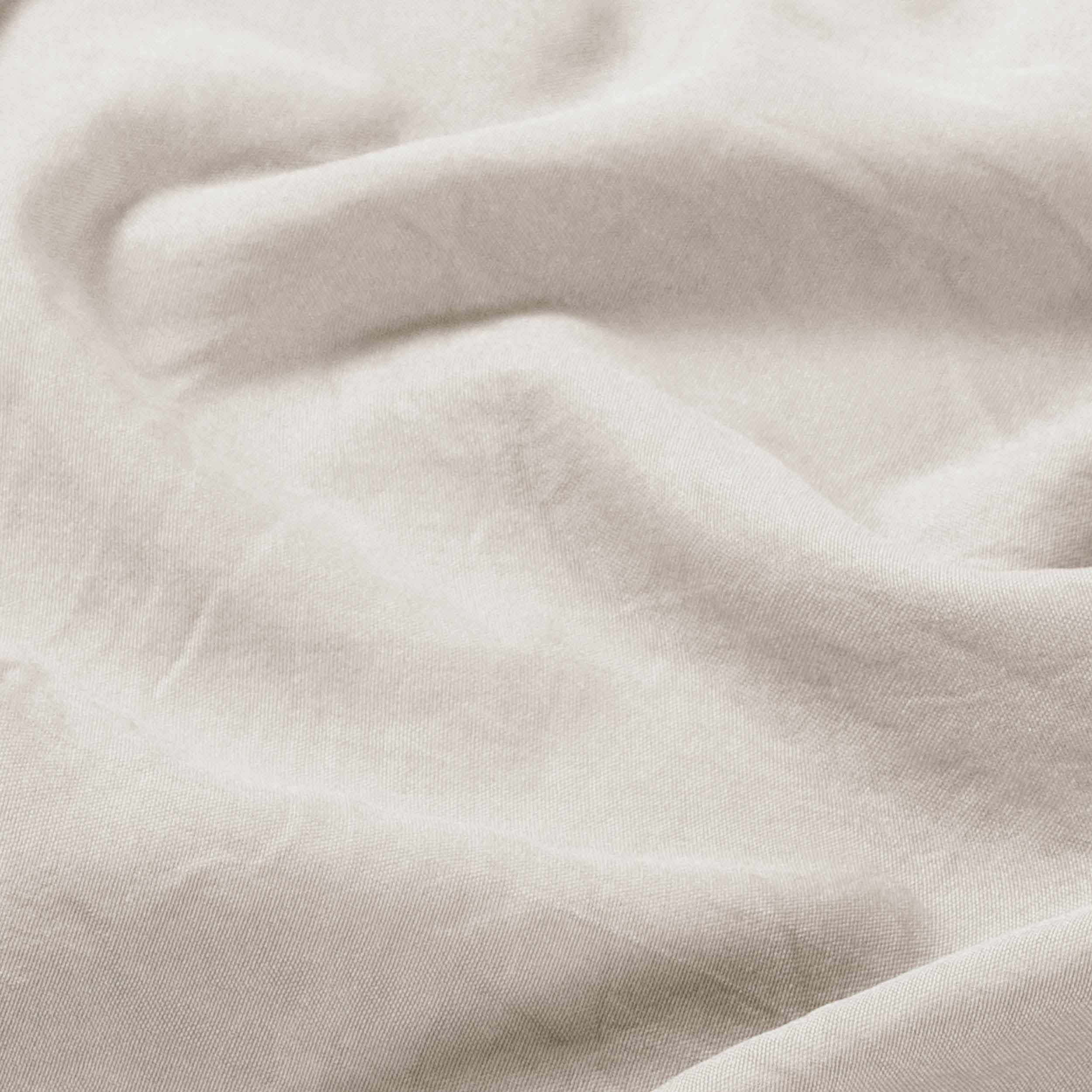 Close-up of washed fabric with visible texture