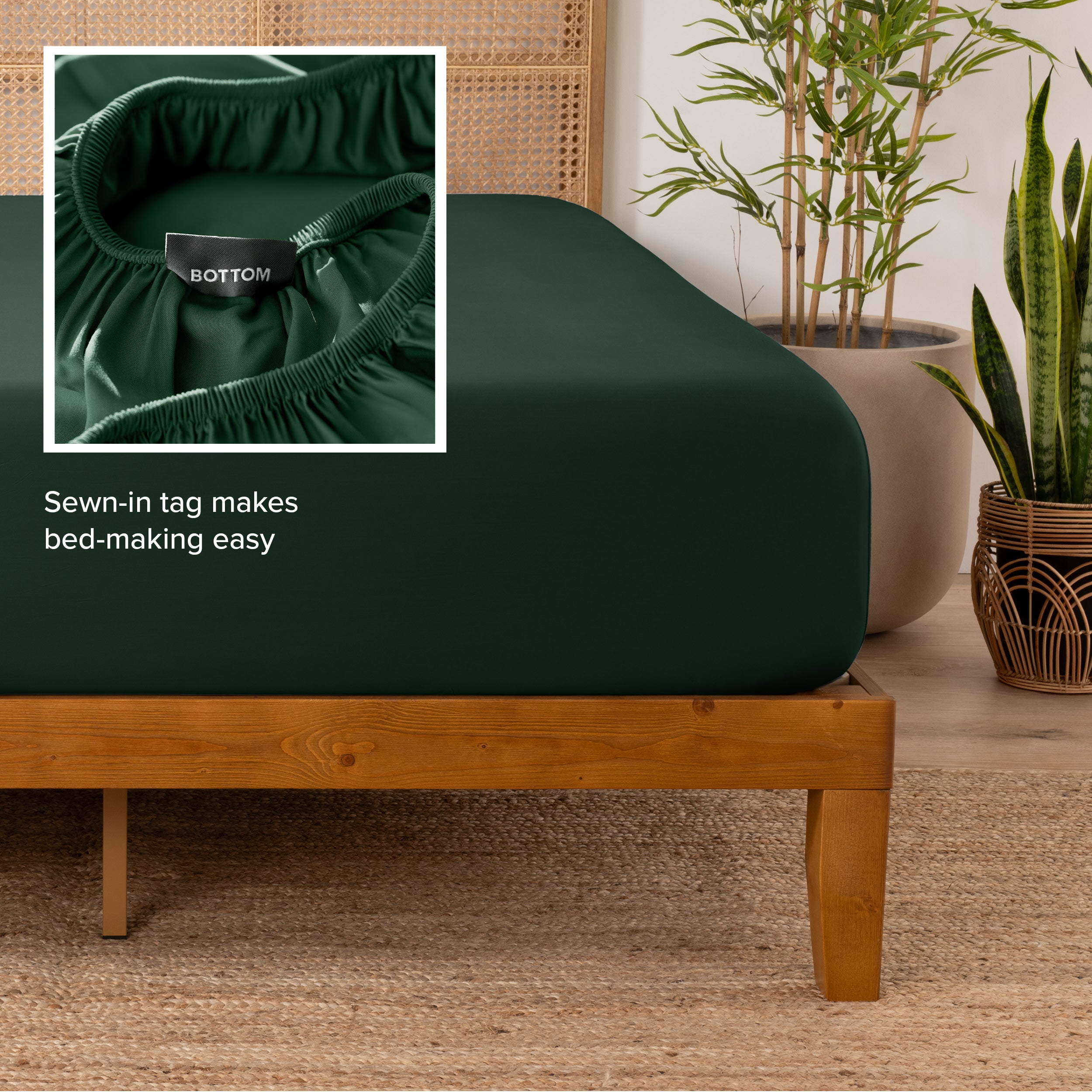 Rayon From Bamboo Fitted Sheet - Bare Home