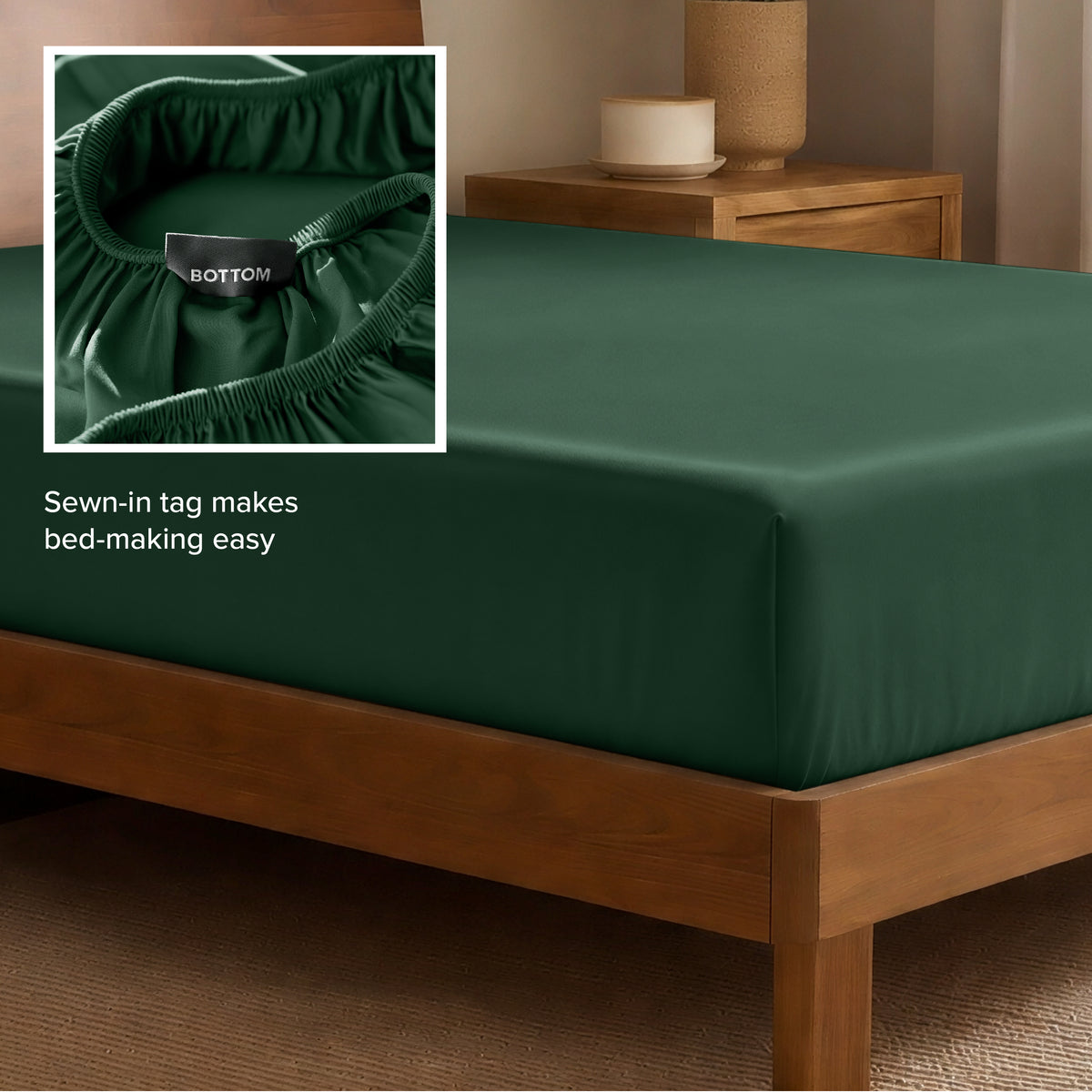 Rayon From Bamboo Fitted Sheet - Bare Home