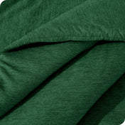 Close up of the heathered comforter set