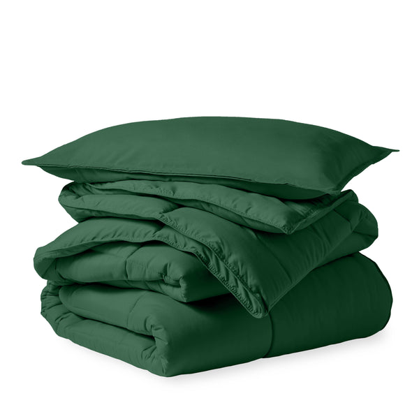 Down Alternative Box Stitch Comforter Set